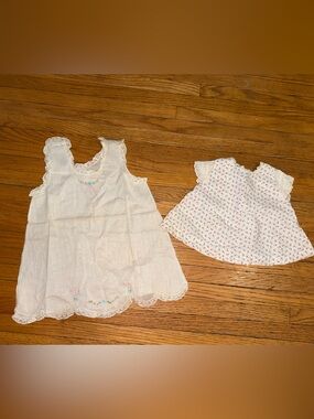 Vintage White Floral Baby Dresses (3)